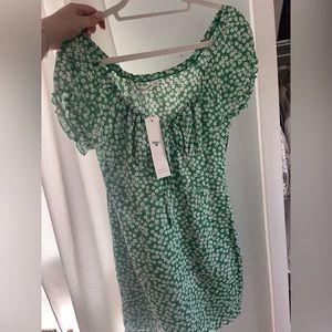 Morning Mist Green Floral Dress
